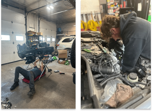 auto repair in hanover, Auto Repair in Hanover, PA at Alex's Autoworks. two men fixing engine of car, auto repair in Hanover, PA.