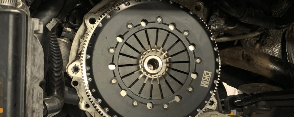 Transmission repair in Hanover, PA, at Alex’s Autoworks. Image of a high-performance clutch assembly installed during transmission service, highlighting expert clutch replacement that restores reliable power transfer, smooth shifting, and dependable vehicle performance.
